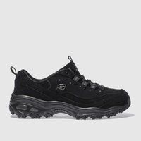 Skechers Women/'s D/'lites£ábiggest Fan Fashion Sneaker, Black, 3 UK