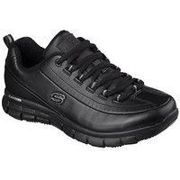 Skechers Work Relaxed Fit Sure Track Trickel Shoe Womens Slip Resistant Wide Fit