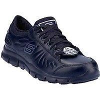 Skechers Eldred 76551 black nurses catering non-safety work trainer shoe