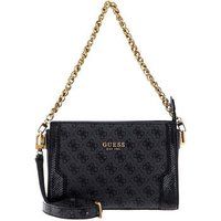 Guess Ajiona 4G Logo Mini Crossbody Bag In Coal Womens Bags
