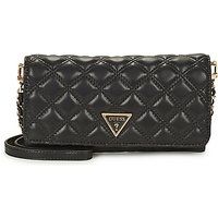 GUESS Giully Mini Xbody Flap Organizer Black, Black, One size