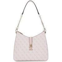 GUESS Zamira Hobo Shoulder Bag Orchid Logo, Orchid logo, One Size