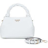 GUESS Sansa Top Handle Crossbody, White, One size