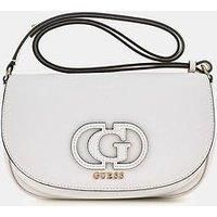 Guess Calebra Convertible Crossbody Flap - White