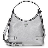 Guess  ROSALBA SMALL HOBO CROSSBODY  women's Shoulder Bag in Silver