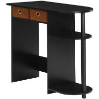 17 Stories Julia Peninsula Home Laptop Notebook Computer Desk/Table Espresso 72.4cm H X 80cm W X 39.6cm D
