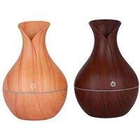 130Ml Usb Air Mist Humidifier In Light Or Dark Brown Option