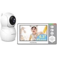 HELLOBABY HB6049 4.3" LCD Display Baby Monitor - White