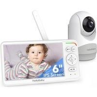 HELLOBABY HB6260 6" LCD Display Baby Monitor - White