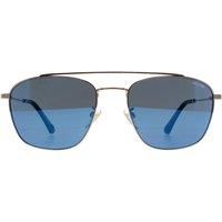 Square Shiny Rose Gold Smoke Mirror Blue SPL996 Origins Lite 2