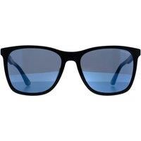 Square Shiny Black Smoke Mirror Blue SPL872N Origins 1