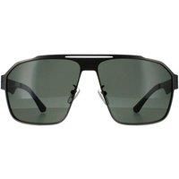 POLICE Men/'s SPLL08 Sunglasses, SEMI MATT Total Satin Gun, 63