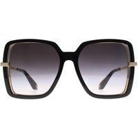 Roberto Cavalli Women's Square Black Grey Gradient SRC007 Sunglasses