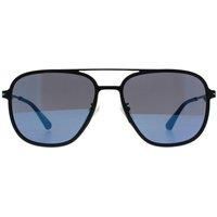 Police Men's Aviator Rose Gold & Matte Black Smoke Mirror Blue SPLL78 Champ Lite 1