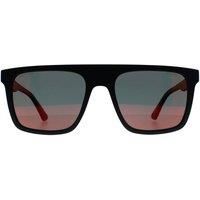 Police Men's Square Matte Black Red Mirror SPLF61 Beyond Lite 2