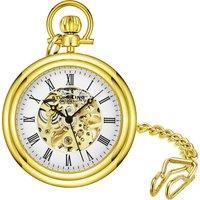 Vintage Pocket Watch Mechanical Hand-wind Movement Stainless Steel Skeleton Dial S