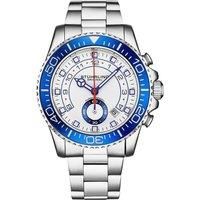 Brigadier Quartz Chronograph 42mm Diver watch with Stainless Steel Link Bracelet
