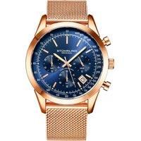 Rialto Chronograph Watch Quartz With Tachymeter 44mm Case Mesh Bracelet