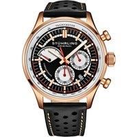 Monaco Quartz 42mm Chronograph Watch with Leather Band