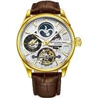 Special Reserve 3918 Automatic Dress Watch Skeleton Dial 43mm Genuine Leather 22 mm Band