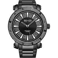 Madison 5563 50mm Crystal Watch with Stainless Steel Strap