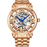 Winchester Automatic 42 mm Skeleton Watch with Stainless Steel Link Bracelet