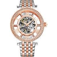 Delphi 3944 Automatic Skeleton Wrist Watch 38mm Case Stainless steel link bracelet