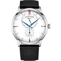 Cabaletta 3969 Dress Watch Quartz 42mm With 24 Hour Sub-Dial Leather strap