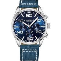 Quartz Aviator Chrono Watch with Contrast Stitched Strap
