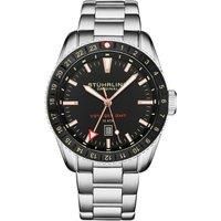 Voyager GMT Quartz GMT Diver Watch with Stainless Steel Bracelet