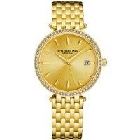 Symphony 3929 Women's Quartz Crystal Studded Watch with Stainless Steel Bracelet
