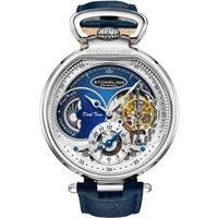Modena 4033 Dual Time 46mm Automatic Watch Skeleton Dial