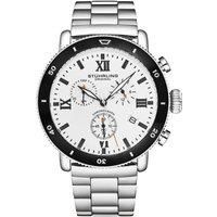 DualMode 4040 Chronograph Quartz Watch 48mm Case Stainless Steel Link Bracelet