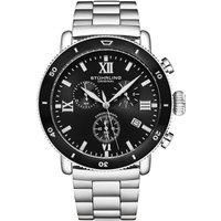 DualMode 4040 Chronograph Quartz Watch 48mm Case Stainless Steel Link Bracelet