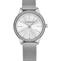 4047 Women's Quartz Watch: Crystal Studded Mesh Bracelet and Elegant Design