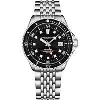 Swiss Automatic Depthmaster Radiance Diver Watch Stainless Steel Case With rotating Unidirectional Bezel and Stainless Steel Beaded metal bracelet Wat