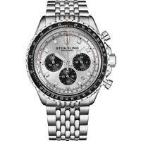 Raceway 1010 Chronograph Watch Meca-Quartz Hybrid Movement Stainless Steel Beaded