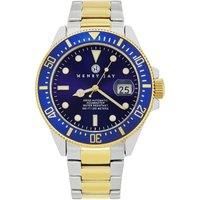 Swiss Self Winding Mechanical Automatic 23K Gold Plated Two Tone Stainless Steel Specialty Aquamaster Professional Swiss Dive Watch