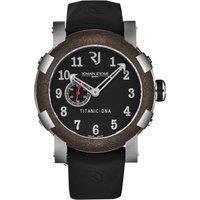 Titanic' Black Dial Black Rubber Strap Automatic Watch