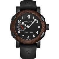 Titanic' Black Dial Black Rubber Strap Automatic Watch