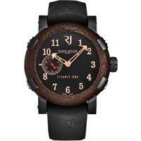 Titanic' Black Dial Black Rubber Strap Automatic Watch