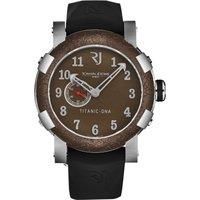 Titanic' Brown Dial Black Rubber Strap Automatic Watch