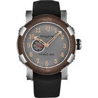 Titanic' Grey Dial Black Rubber Strap Automatic Watch