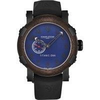Titanic' Blue Dial Black Rubber Strap Automatic Watch
