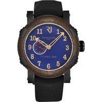 Titanic' Blue Dial Black Rubber Strap Automatic Watch