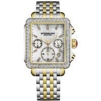 STÃœHRLING Original Women's Arista 4083 Chronograph Watch â€“ Steel, MOP Dial, Crystal Bezel