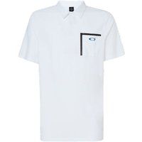 Oakley Men/'s Golf Pocket Polo Shirt, White, XXL