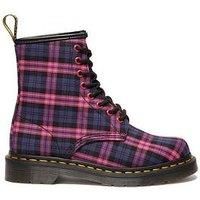 Dr Martens 1460 8 Eye Boot Pink Tartan - Multi