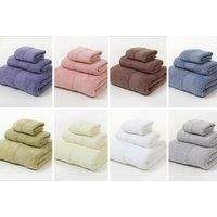 3-Piece Cotton Towel Set - 7 Colours! - Purple