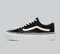 Vans Women/'s Old Skool Platform Trainers, Black (Black/White Y28), 7 UK (40.5 EU)